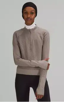 Rest Less Cropped Quarter Zip Pullover