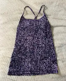 Champion Small Purple Polka Dot Athletic Razor Tank Top