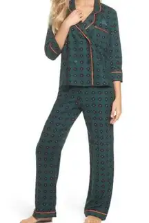 Room service green pattern pajamas large