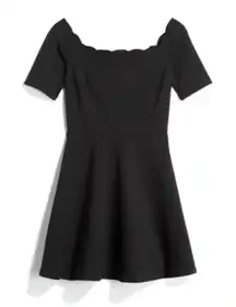 NINE BRITTON | Vandalie Off The Shoulder Scallop Neckline Ponte Dress