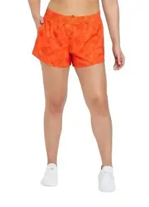 Size Medium Orange Mid-Rise Run Athletic Activewear Shorts