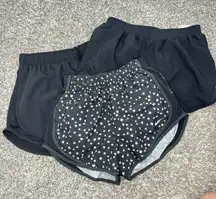 Nike Dri-FIT Black Running Shorts Size XS‎ Bundle of 3 Athletic Womens NWT
