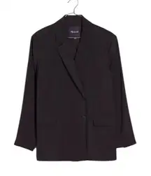 Madewell - Relaxed Blazer in Softdrape True Black Sz M