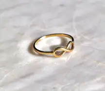 Infinity 14k Solid Gold Ring Perfect Gift Real Gold Ring