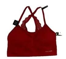 Tahari Sports Bra Chili Pepper Women Size Small