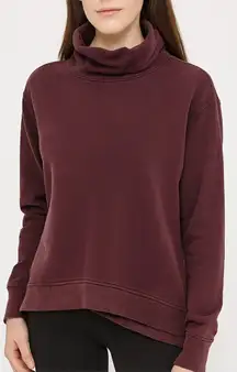 Lululemon On The Double Pullover Burgundy Size 6