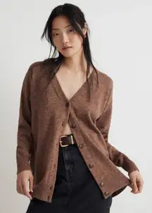 Madewell Merino Wool Blend‎ Cardigan Sweater Knit Button Front XS V-Neck Relaxed