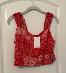 Sugar Lips NWT Contemporary Cottage Floral Crop Top