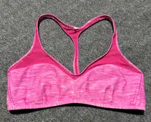 Water Salty Swim Sport Top Size 8 Mini Oki Heathered White Pow Pink