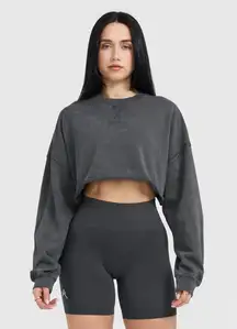 Raw Lounge Crop Sweatshirt