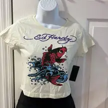 NWT Ed Hardy Crop top size M