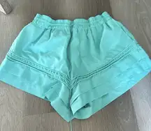 blue free people shorts 