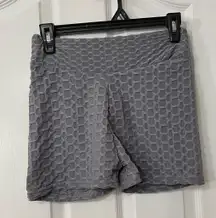 Gray Textured Women’s Stretch Shorts 