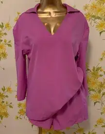 Two piece short matching set in lilac size S/M