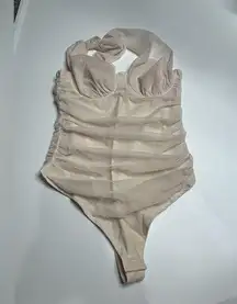 Le Lis draped tulle body suit size small