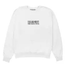 Taylor Swift The Eras Tour TTPD White Crewneck NWT