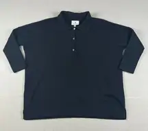 Tuckernuck Black Women's Polo Linen/Tencel Oversized sweater 
Size: XS/S