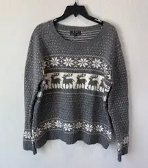 Nordic Reindeer Sweater Size XL