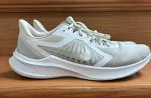 Nike Downshifter 10 White Metallic Silver Woman’s Running Shoes 