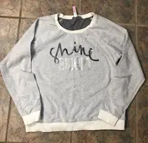 NWOT M XHILARATION Shine Bright Crew Neck