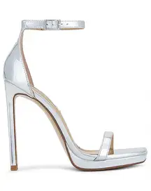 Steve Madden Iridessa Heel in Silver Metallic