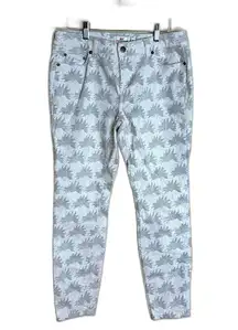 Vineyard Vines ladies Grey White Seashell Pants size 10 casual beachy