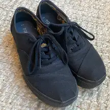 All Black Platform Sneakers