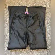 Edikted Faux Leather Flare Pants