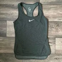 Nike Women’s Olive Green and Black Striped Lightweight Tank Top