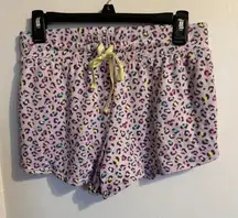 Secret Treasures Women's Rainbow Leopard Print Pajama Sleep Shorts Size S