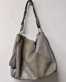 Mellow World PETA Aproved Vegan grey Hobo Bag Purse Handbag tote large