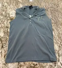 Harley Davidson Sleeveless Collared Tank top