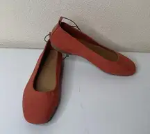 Universal Threads Universal Thread Target Shoes Womens Size 6 Ballet Flats Suede Slip On Coral Red