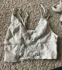 White Lace Bralette / Crop Top