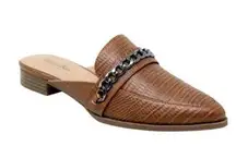 CHARLES by Charles David Emblem Mules cognac