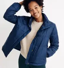 Madewell Travel Buddy Packable Puffer Jacket Coat Deep Navy Blue NWT Size XXS‎