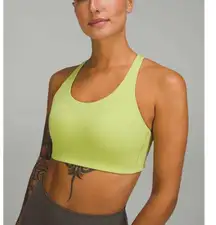 Lululemon Energy Bra High Support Size 34C Wasabi Green Workout Gym Athletic
