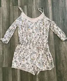 Pink Sunflower Romper