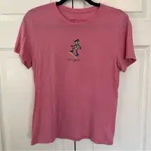 Life is Good Pink Hiking T-Shirt Size S