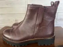 Nordstrom Miller 2 Burgandy Leather Water Resistant Chelsea Boots, in size 8.5