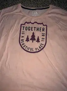 Alpine‎ design women's long sleeve pink tee size medium