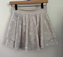 Lululemon 4 Court Rival High Rise Skort Terrazzo Marble Grey Pickleball Tennis