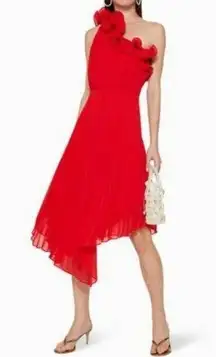 La Maison Talulah Size S Small Love Song Midi Dress Red Ethereal