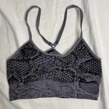 Snakeskin sports bra 