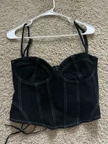 Princess Polly denim corset top