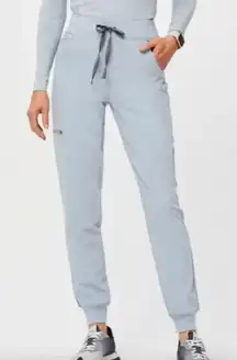FIGS Zamora High Waisted Dusty Blue Joggers Scrub Pants Womens XXL Tall Nurse