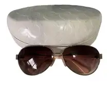 Y2K Coach wire rim aviator small frame butterfly women's sunglasses FLAWED