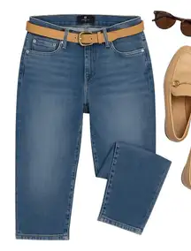 7 For All Mankind Josefina Boyfriend Jean Light Wash Relaxed Fit Size 27 in EUC