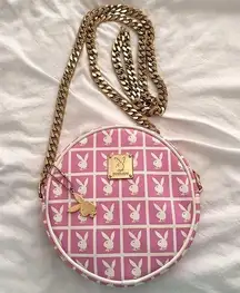 Playboy  X Joyrich Pink Crossbody Chain Bag