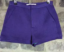 𝅺five Plus Shorts Purple Tweed Woman's Size‎ Asian small Lined Bright Pockets